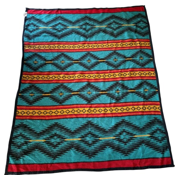 Biederlack Native Print Aztec Southwestern Blanket - Picture 2 of 5